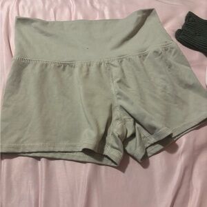High-Waisted Tan Shorts